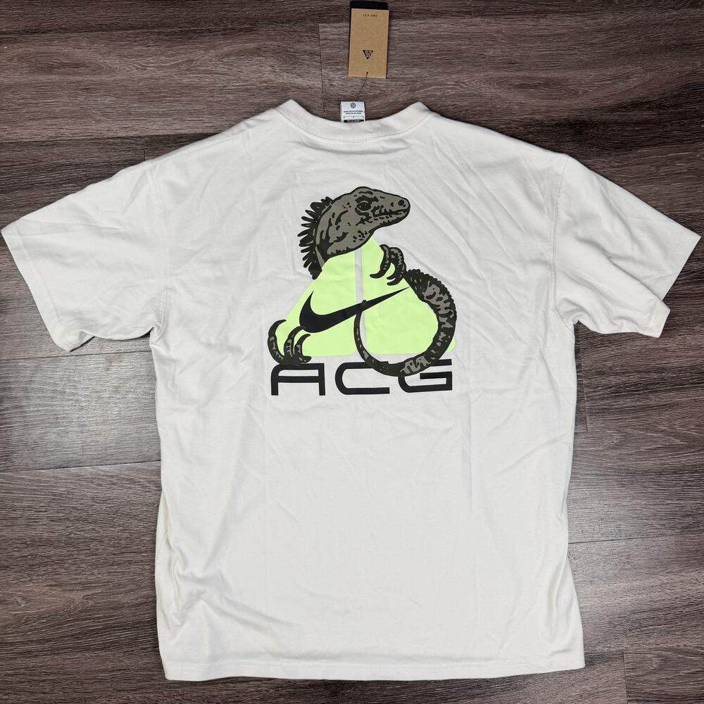 Nike ACG Iguana Heavyweight T-Shirt Phantom White HJ0884-030 Mens Size Large L